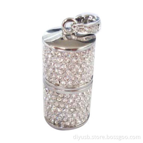 Jewelry USB Flash Drive with 64, 128, 256, 512MB Capacity